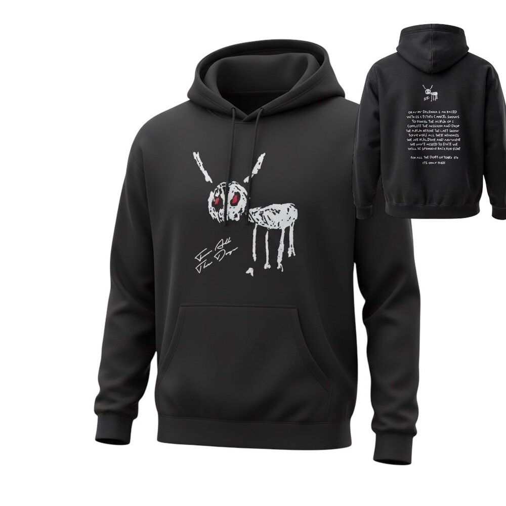 Drake “For All The Dogs” Hoodie XL 2023 Tour Merch Black Rap Hip Hop Streetwear‎